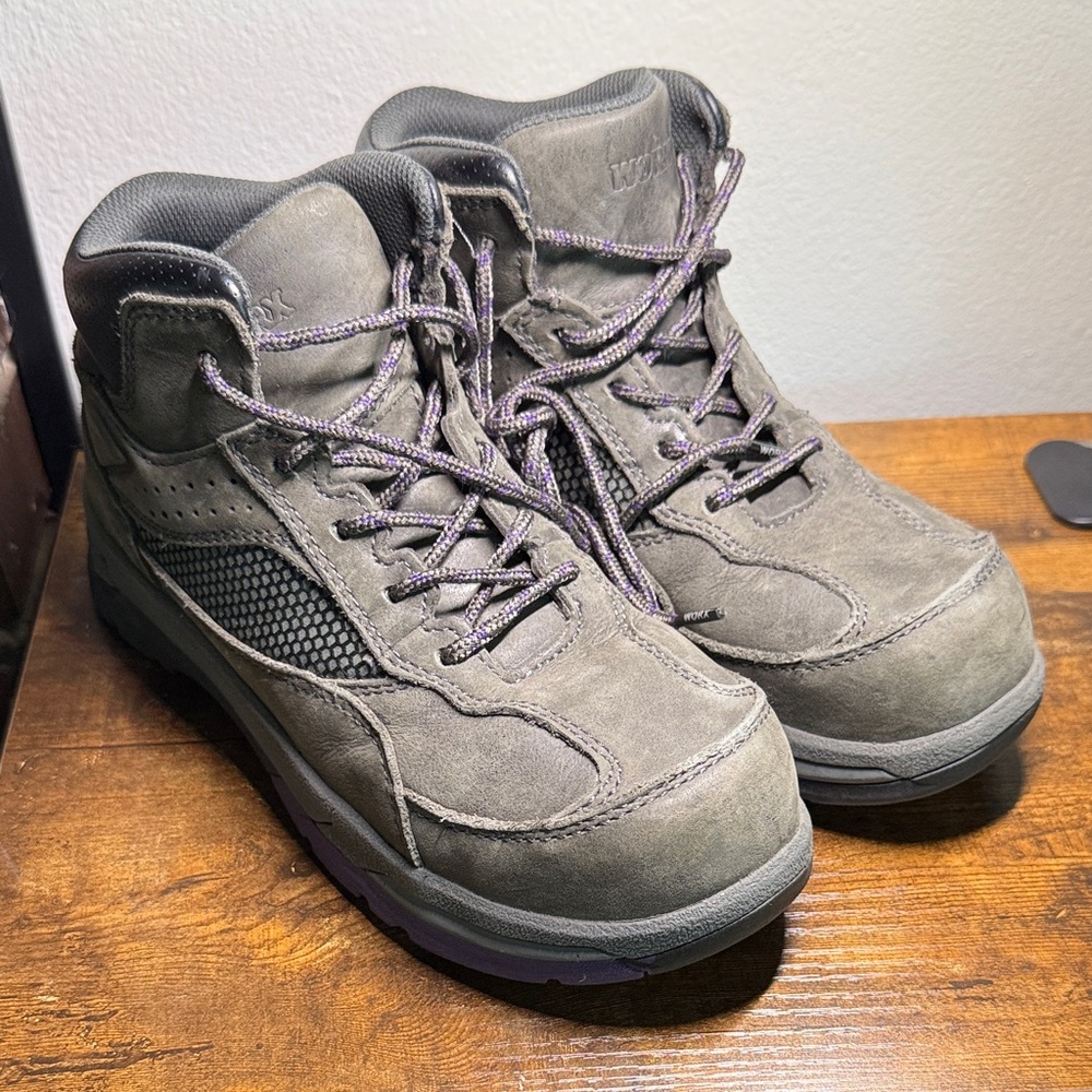 Worx Steel Toe Leather Work Boots 8.5